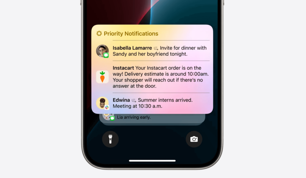 Priority Notifications feature in iOS 18 enabled by Apple Intelligence