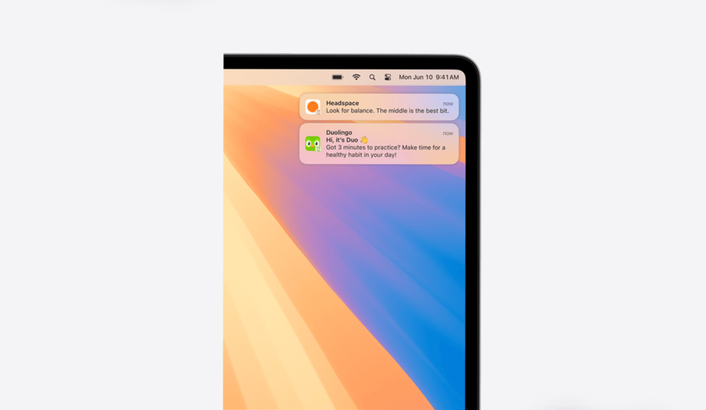 macOS Sequoia mobile push notifications